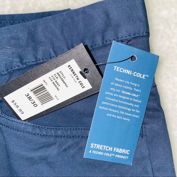 Kenneth Cole New York Men's Stretch Slim Fit Pants - Picture 12 of 14